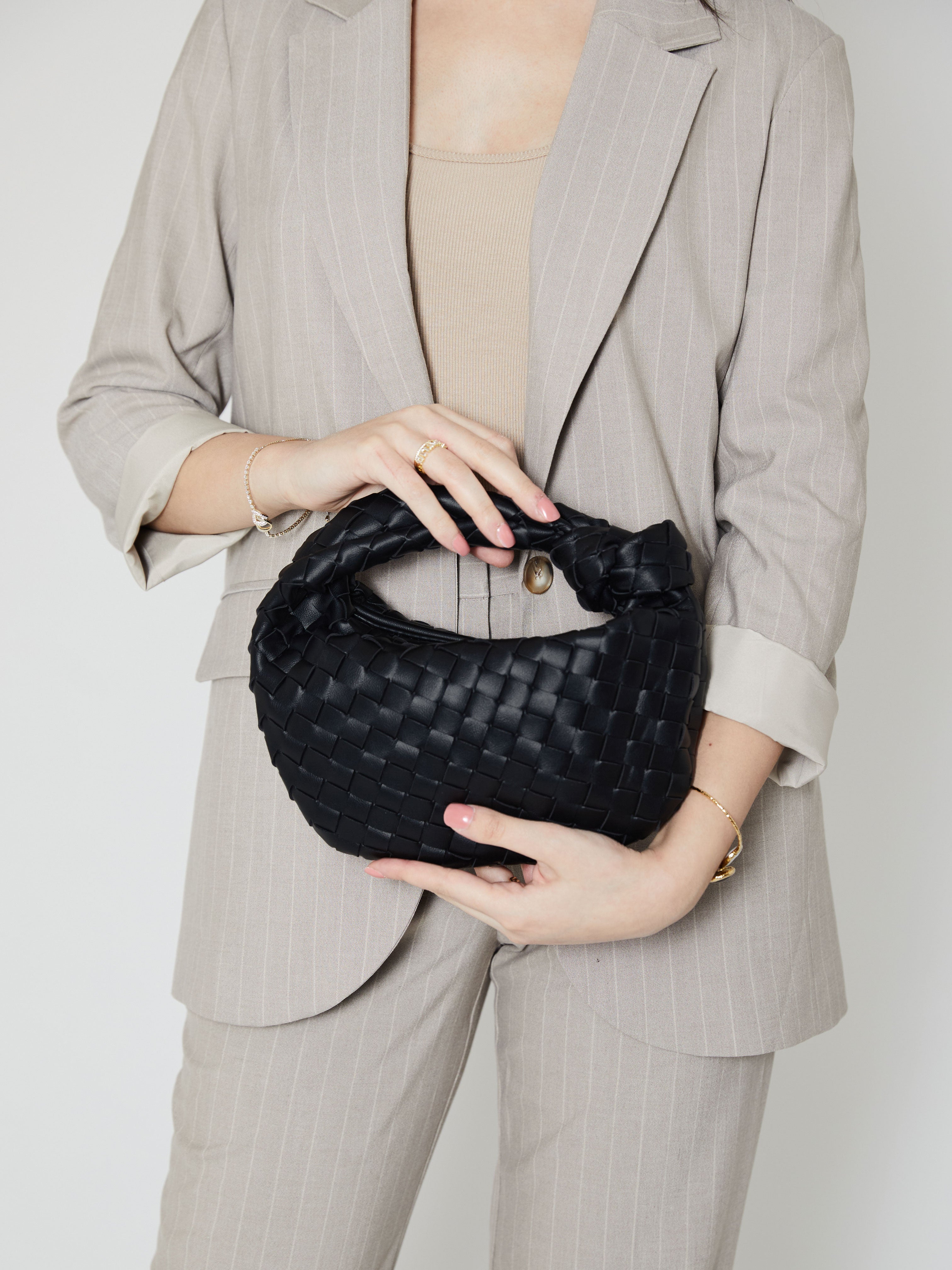 Minimalistische Geweven Mini Tas