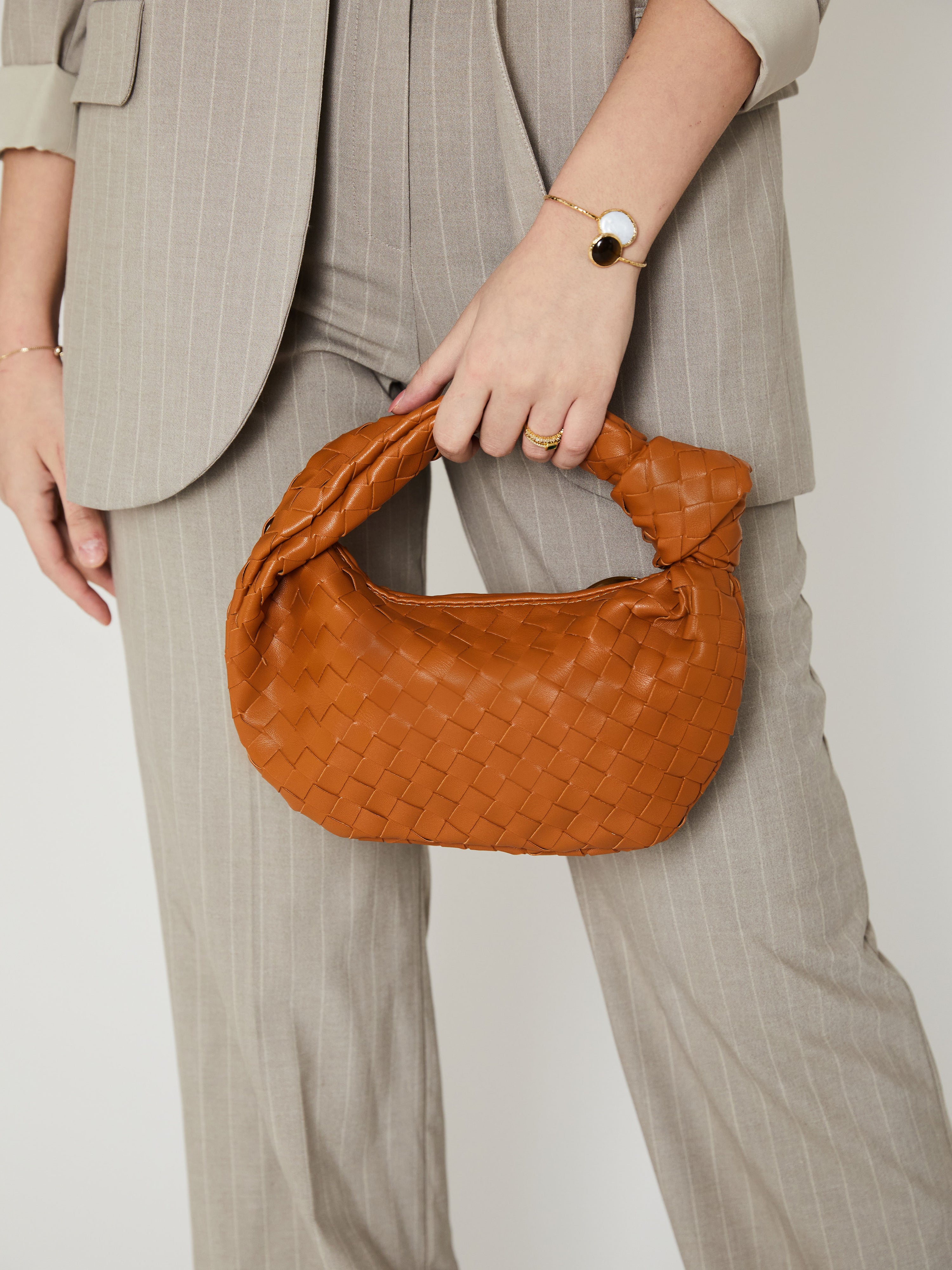 Minimalistische Geweven Mini Tas