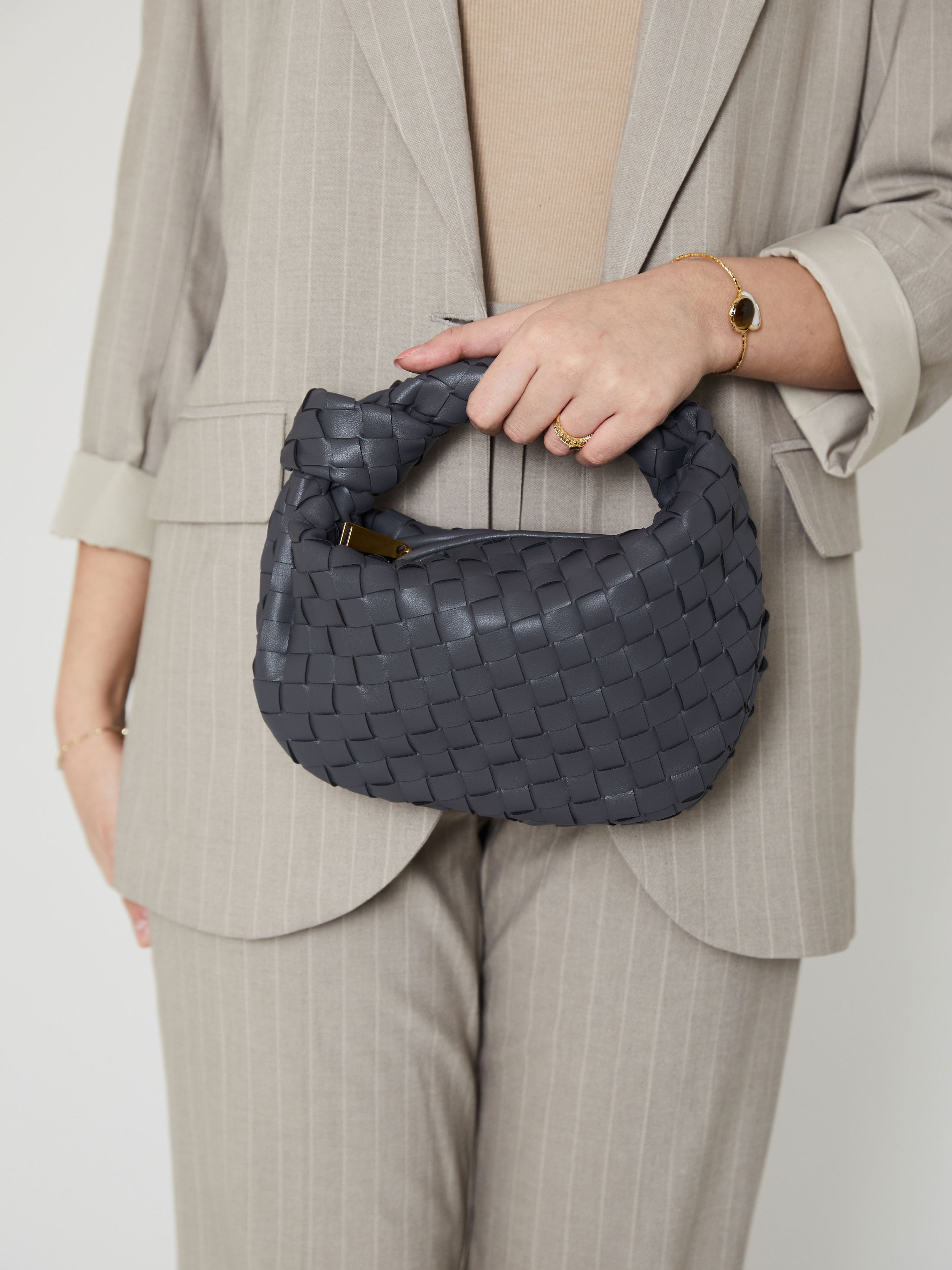 Minimalistische Geweven Mini Tas
