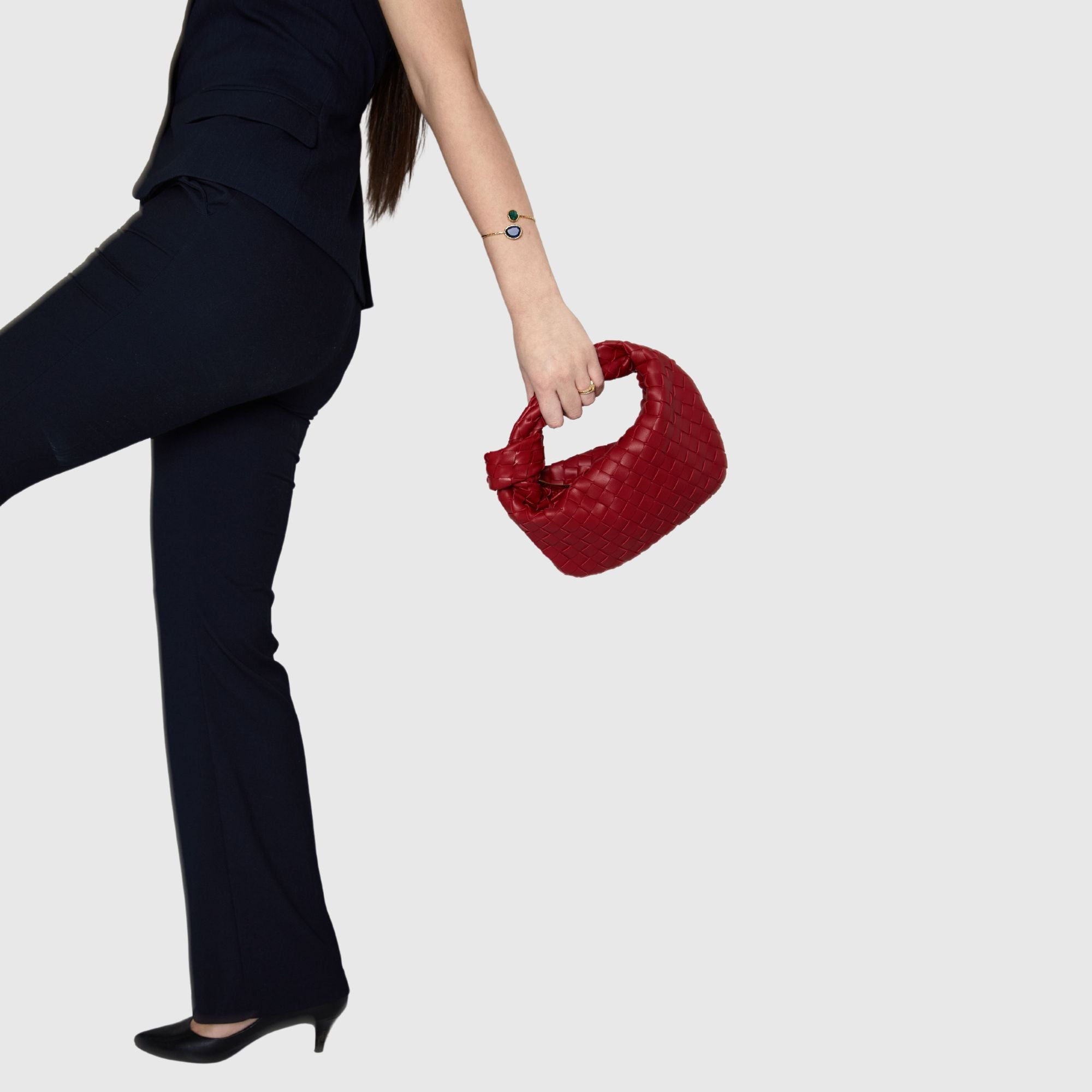 Minimalistische Geweven Mini Tas