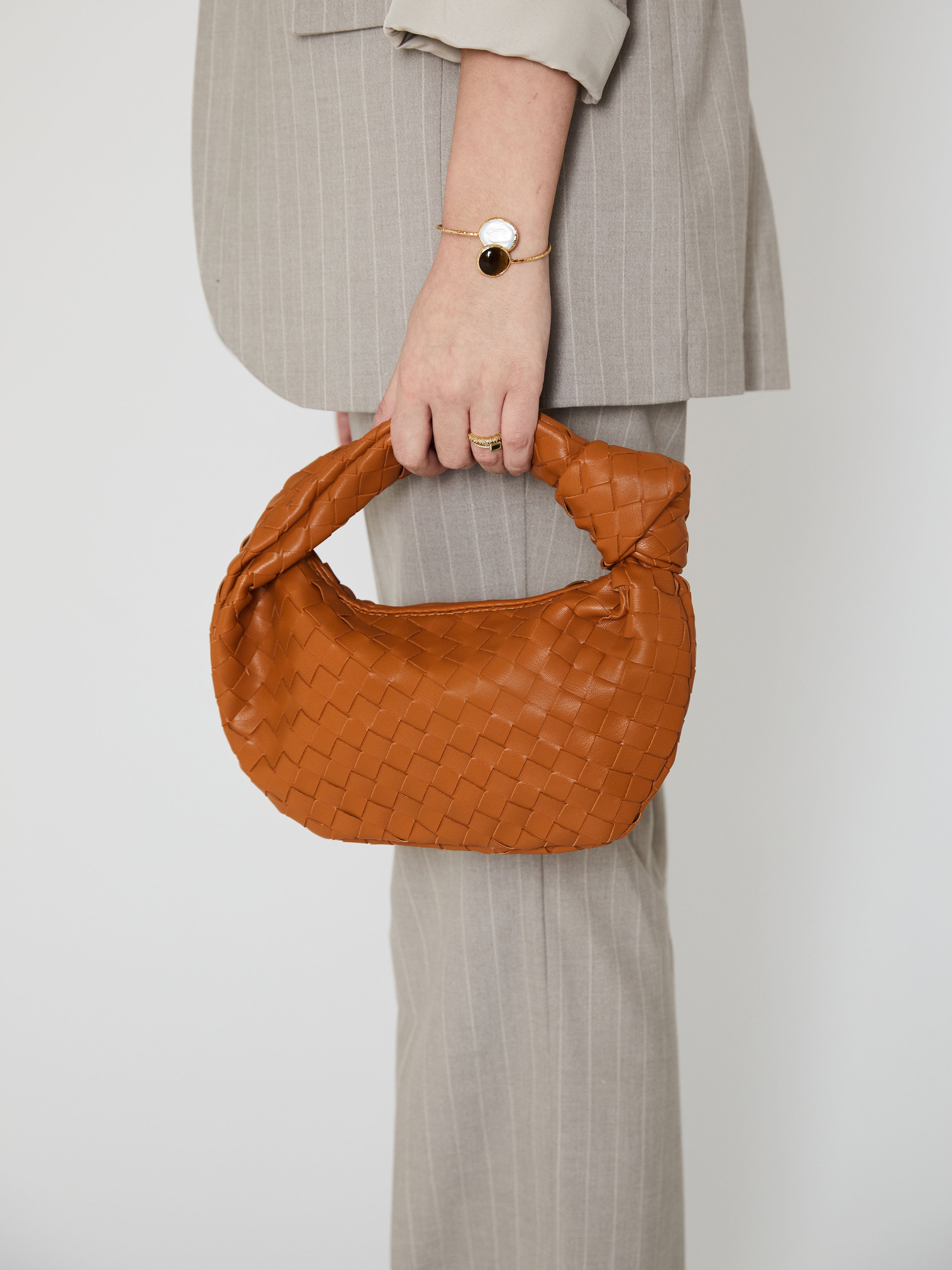 Minimalistische Geweven Mini Tas