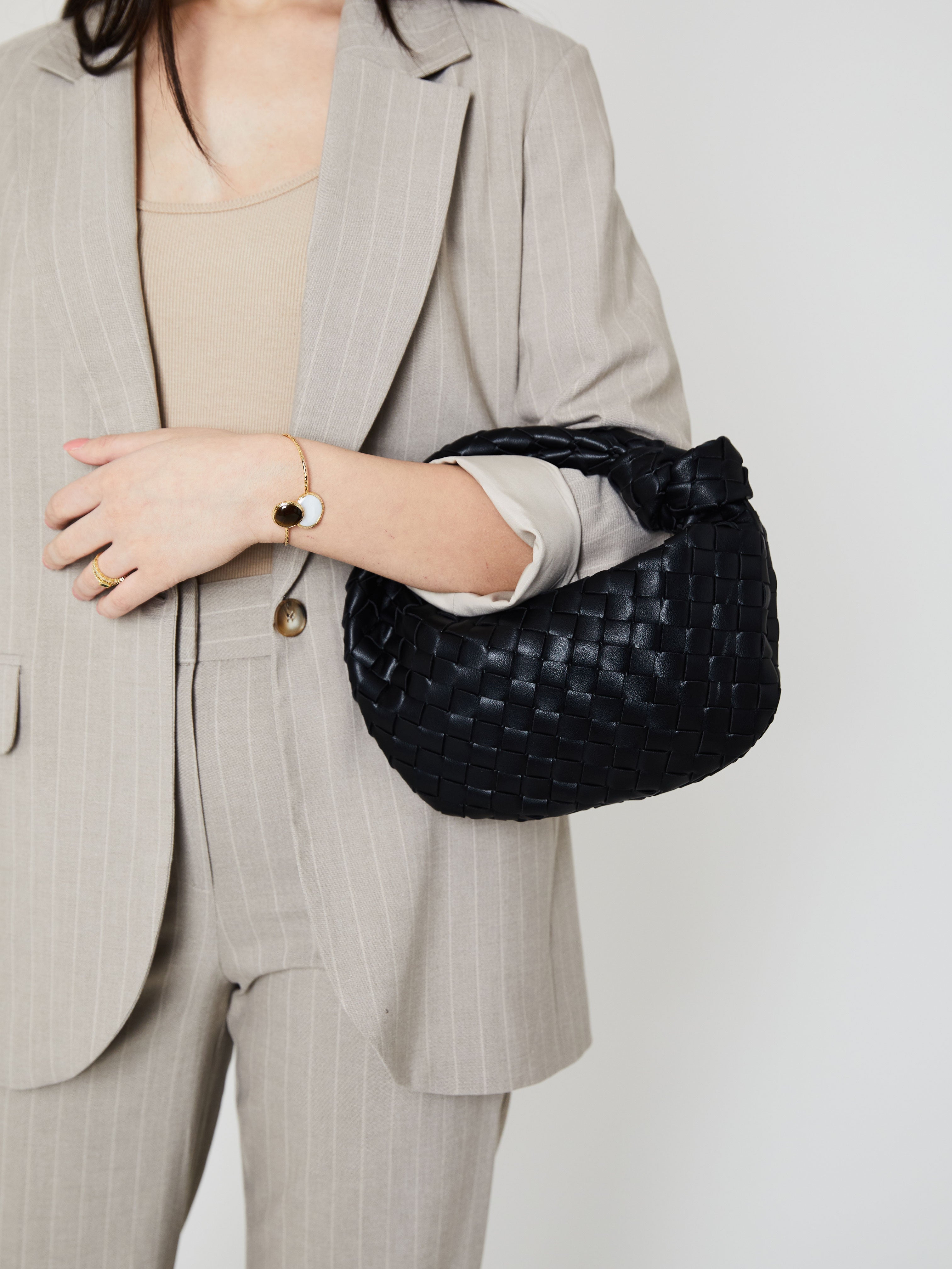 Minimalistische Geweven Mini Tas
