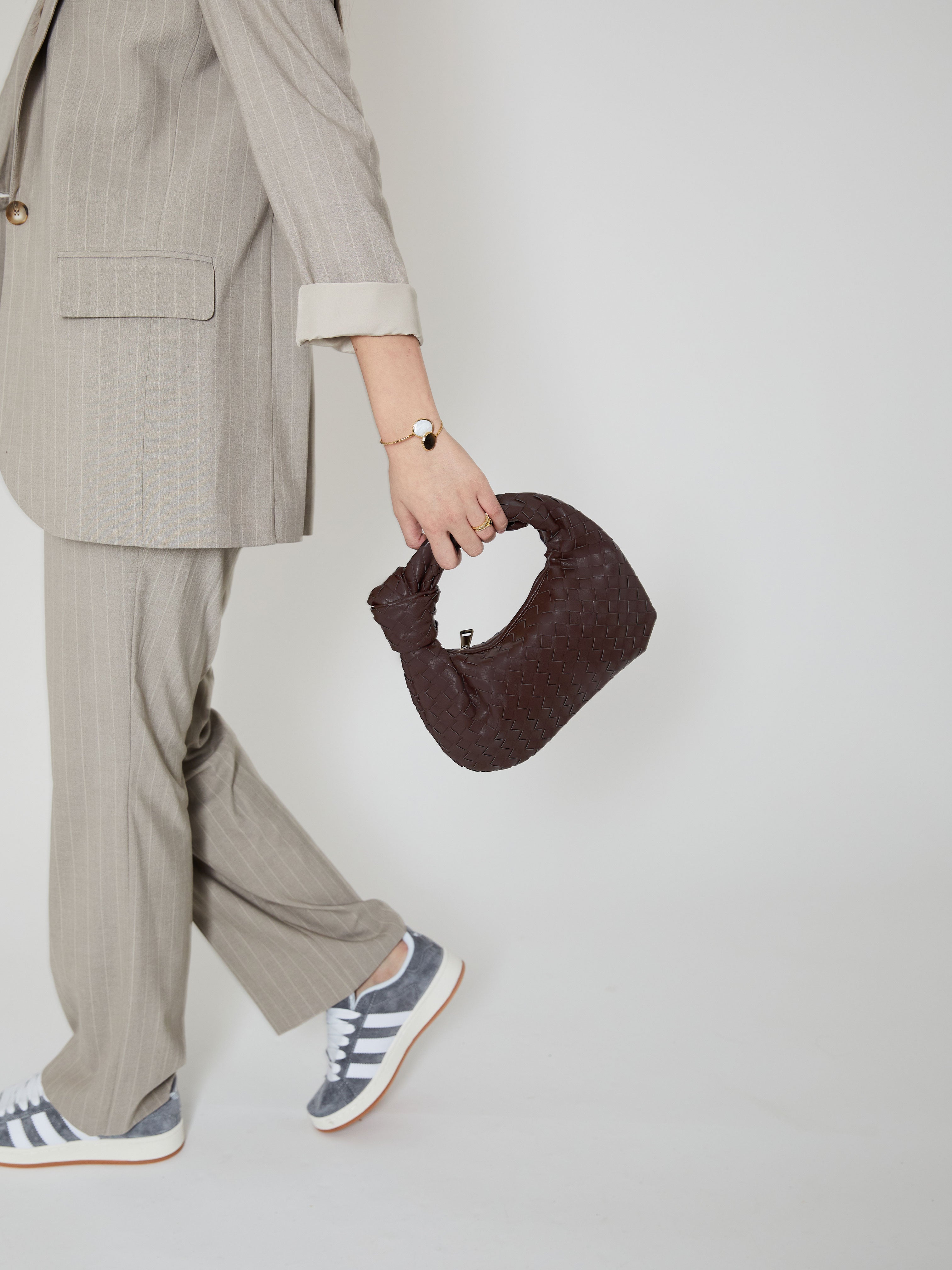 Minimalistische Geweven Mini Tas