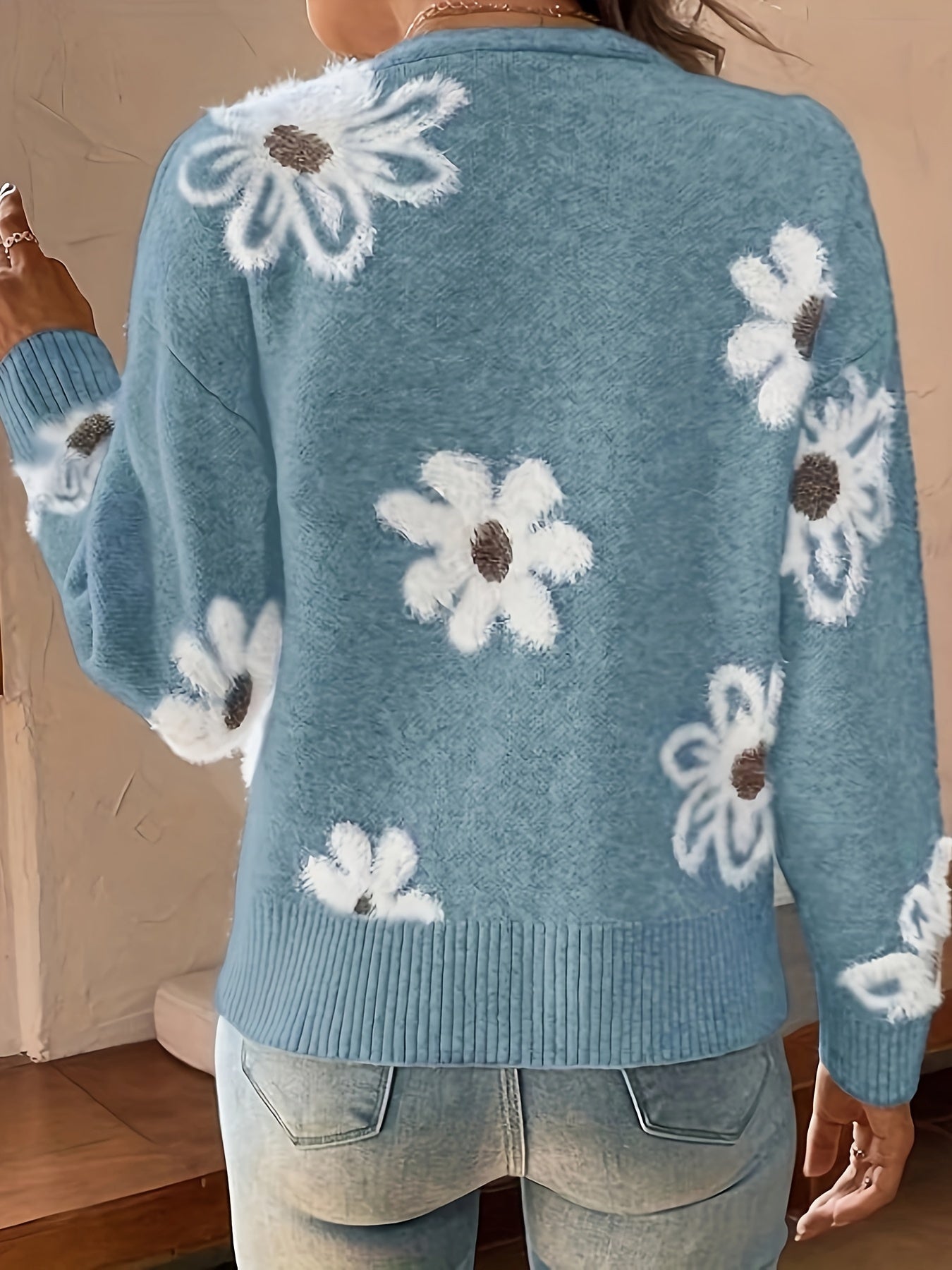 Kornelia | Comfortabele Cardigan met Bloemenpatroon