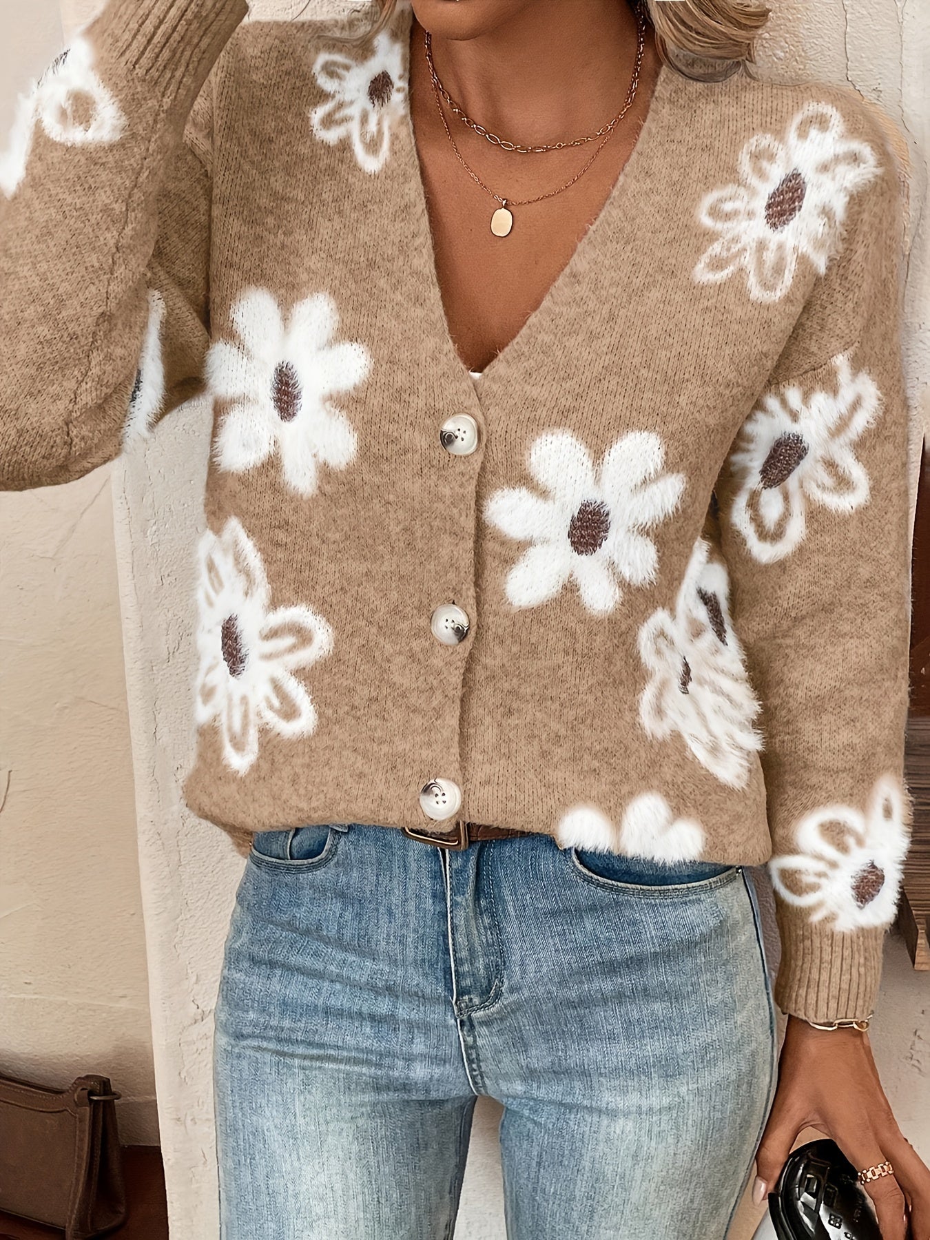 Kornelia | Comfortabele Cardigan met Bloemenpatroon