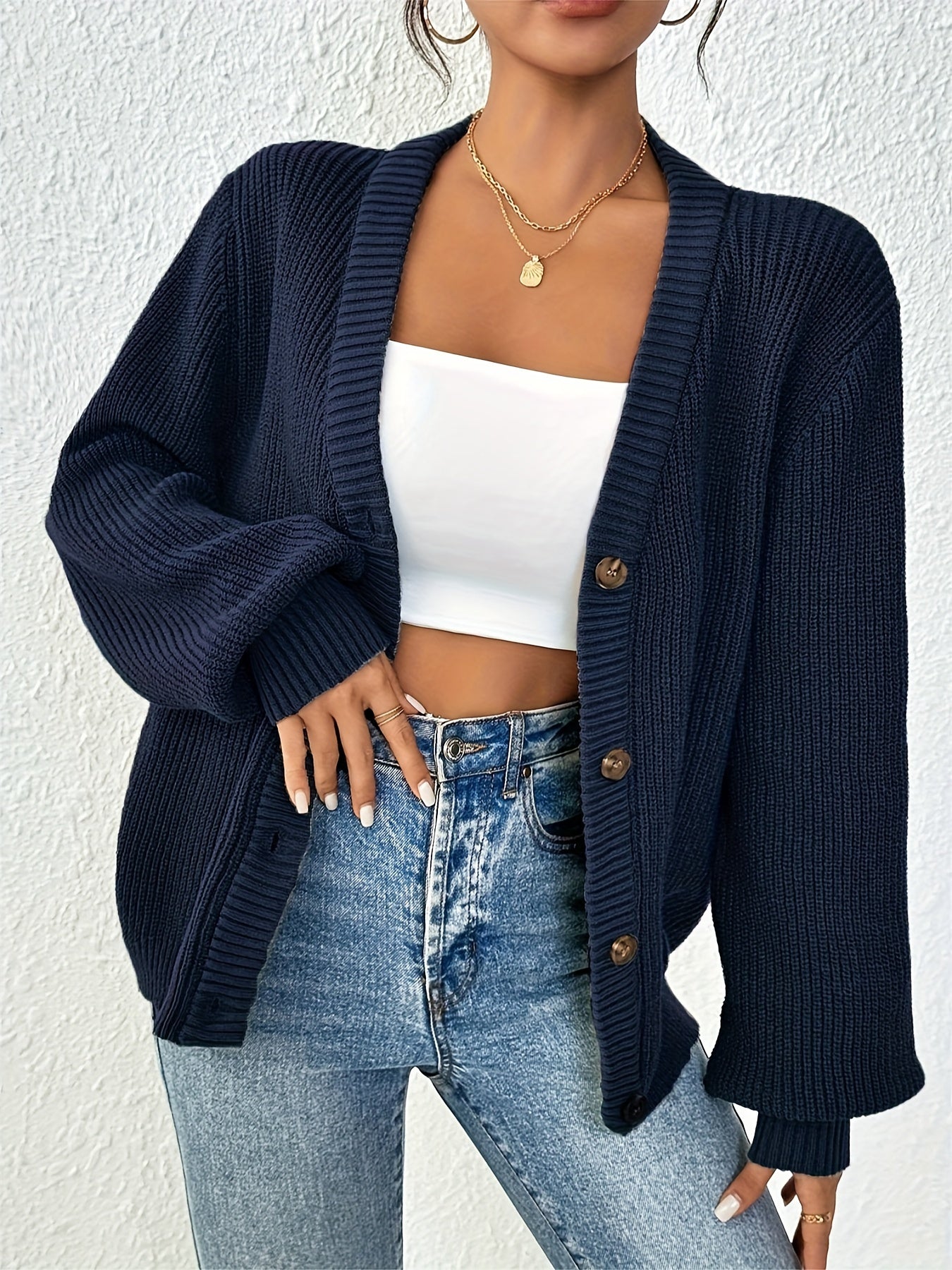 Jasmijn | Button Down Gebreide Cardigan