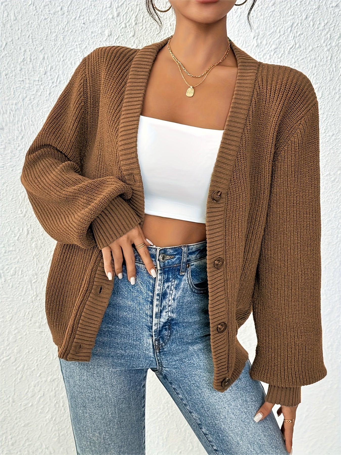 Jasmijn | Button Down Gebreide Cardigan