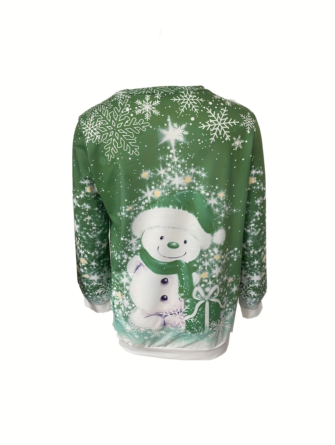 Anna | Sweatshirt met Sneeuwpopprint