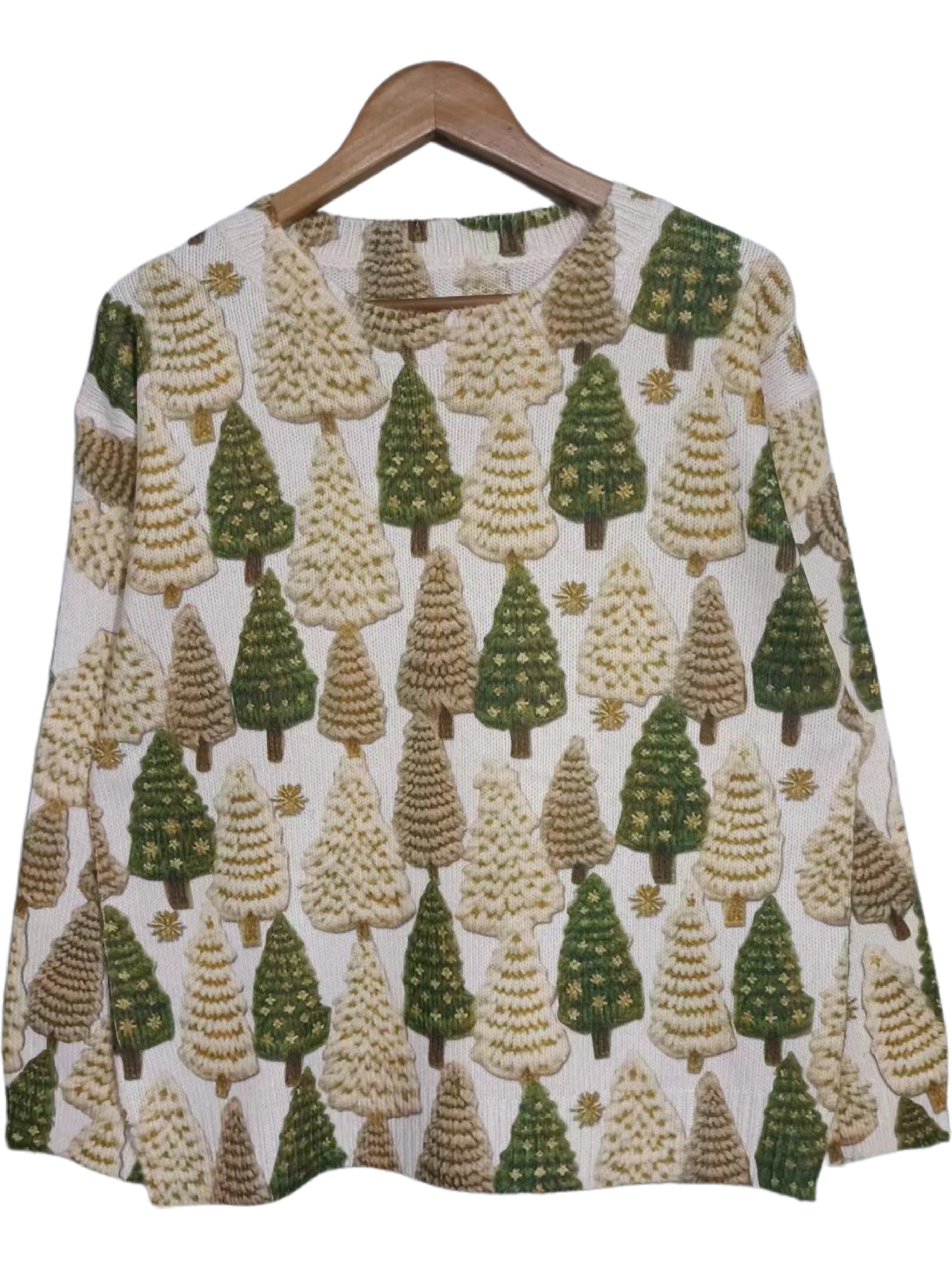 Lieve | Elegante Sweater met Kerstboompatroon