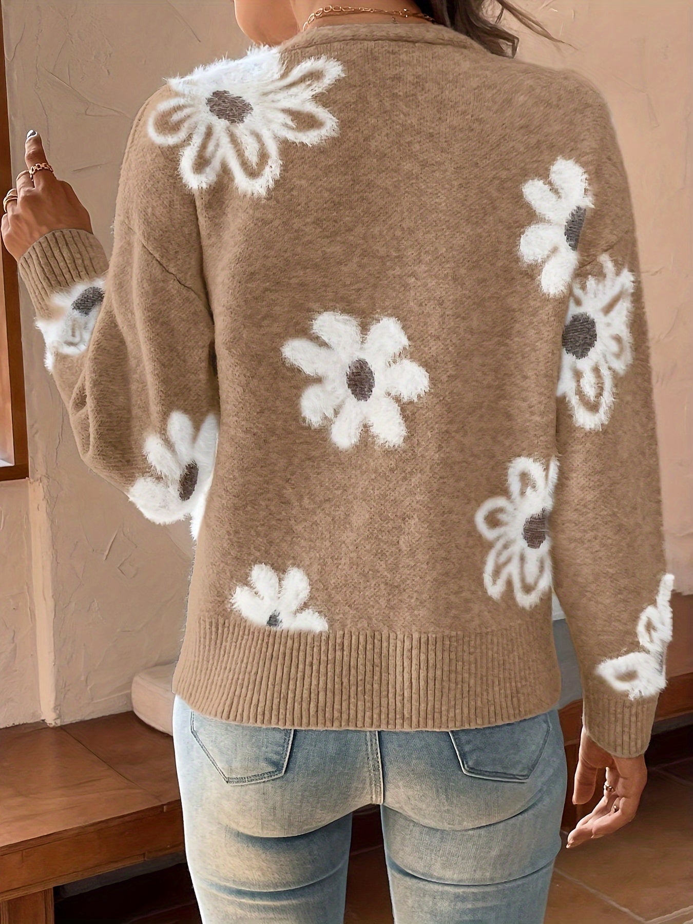 Kornelia | Comfortabele Cardigan met Bloemenpatroon