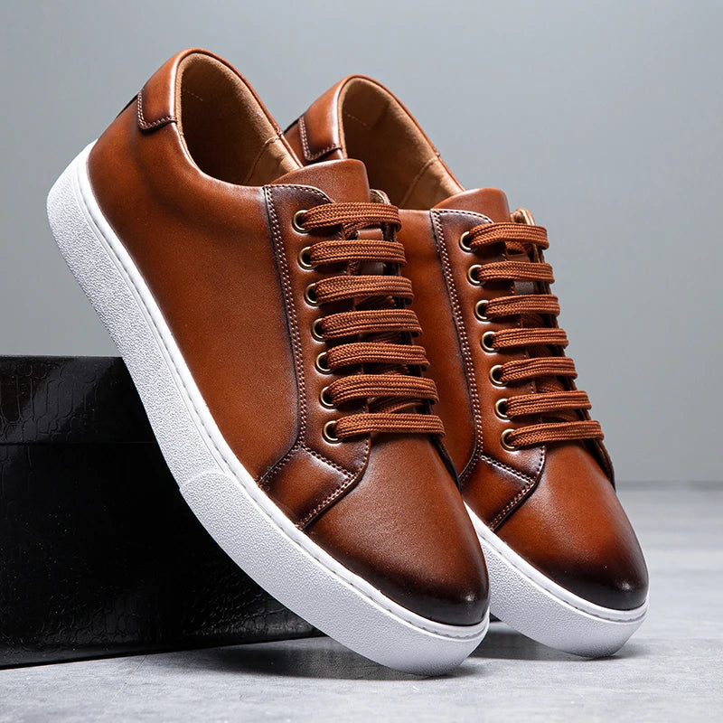 Sander | Leren Herensneaker