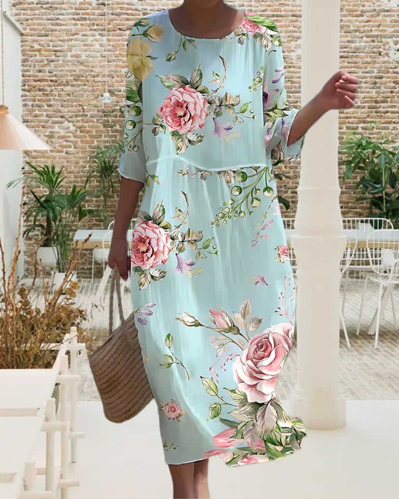 Clara | Elegante Bloemen Jurk