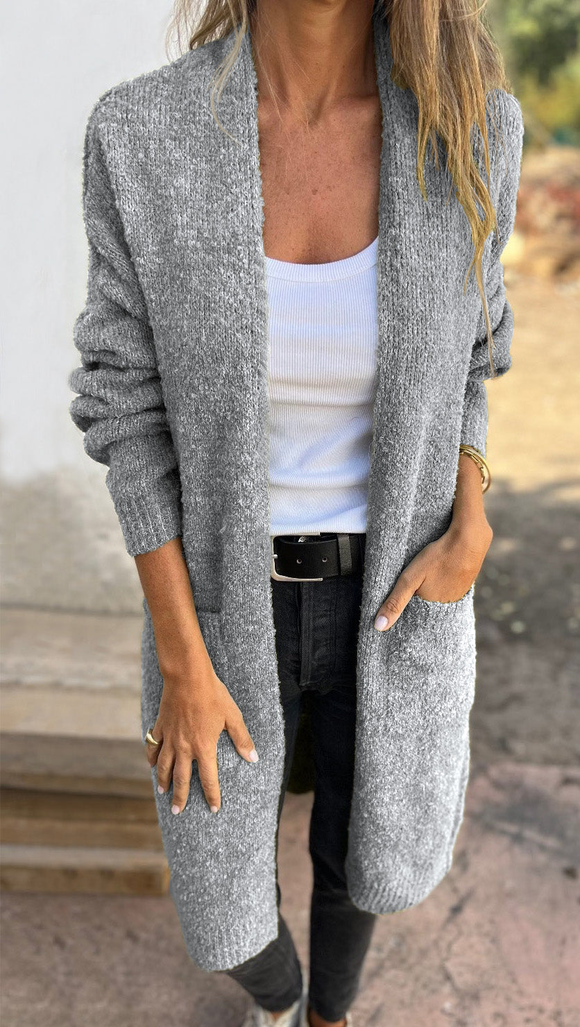 Janna | Gebreid Oversized en Casual Damestrui met Zakken