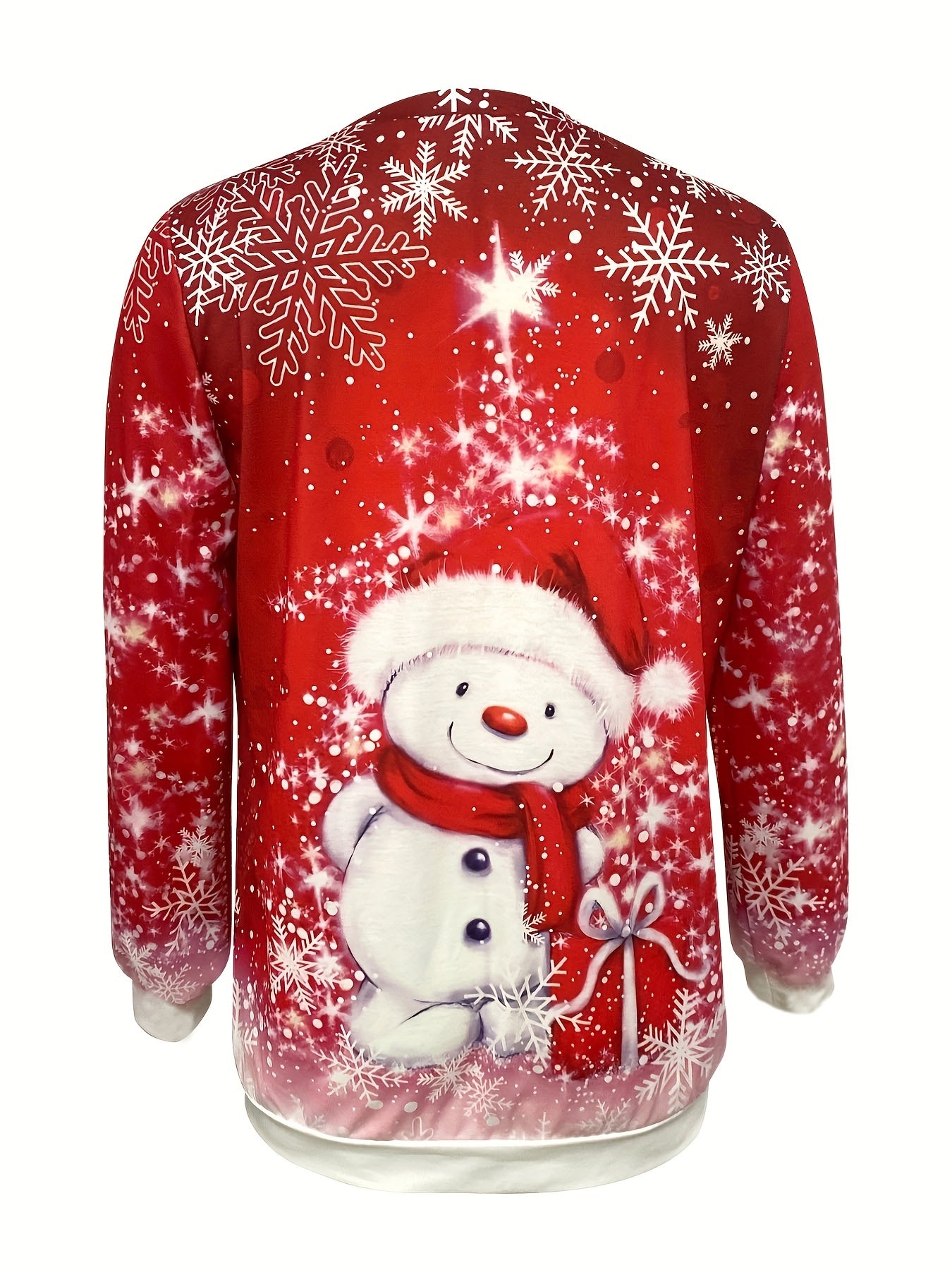 Anna | Sweatshirt met Sneeuwpopprint